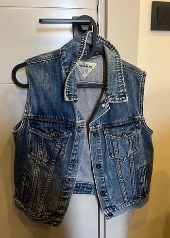 Pull and Bear Pull & Bear Düğmeli Kot Yelek