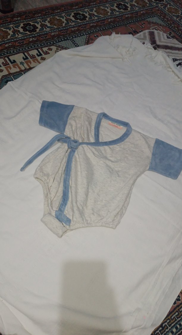 Gri Bebek Uzun Kollu V Yaka Body - Görsel 3