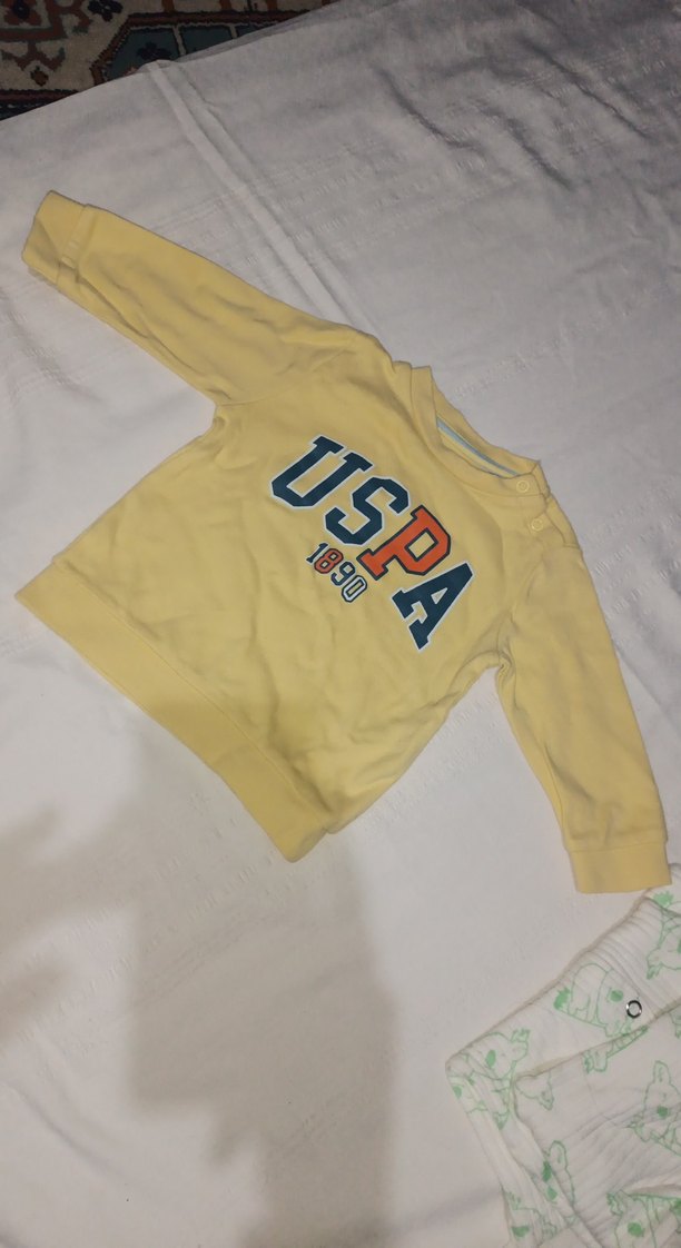 Sarı Erkek Çocuk Sweatshirt Uzun Kollu - Görsel 2