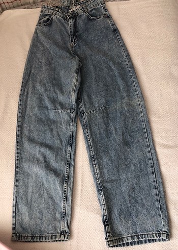 Gri Loose Fit Midi Kot Pantolon