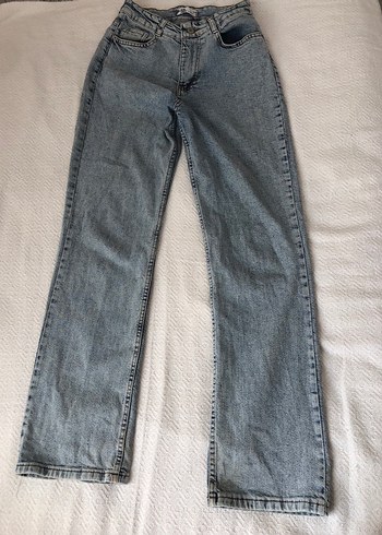 Gri Mavi Kadın Denim Pantolon