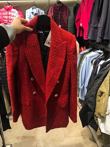 Zara kırmızı blazer