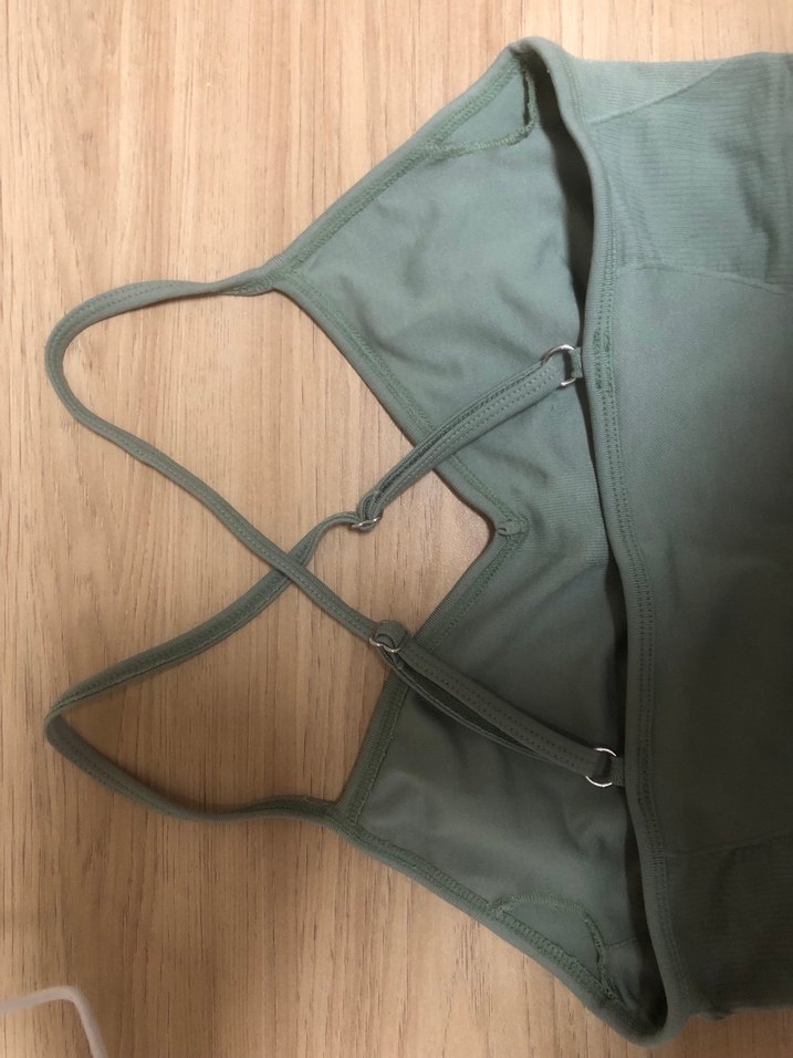 Yeşil Spor Sütyeni Çift Askılı - Görsel 3