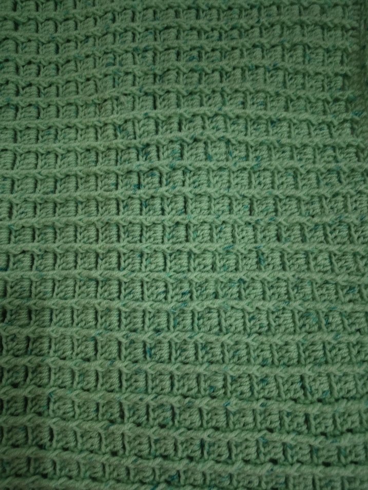 Yeşil Örgü bebek  Battaniye - Görsel 4