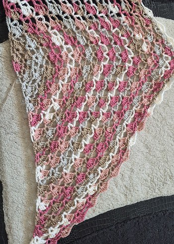 Kadın Çok Renkli Örgü Şal - Görsel 5