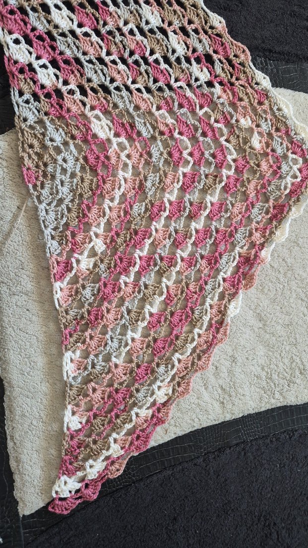 Kadın Çok Renkli Örgü Şal - Görsel 5