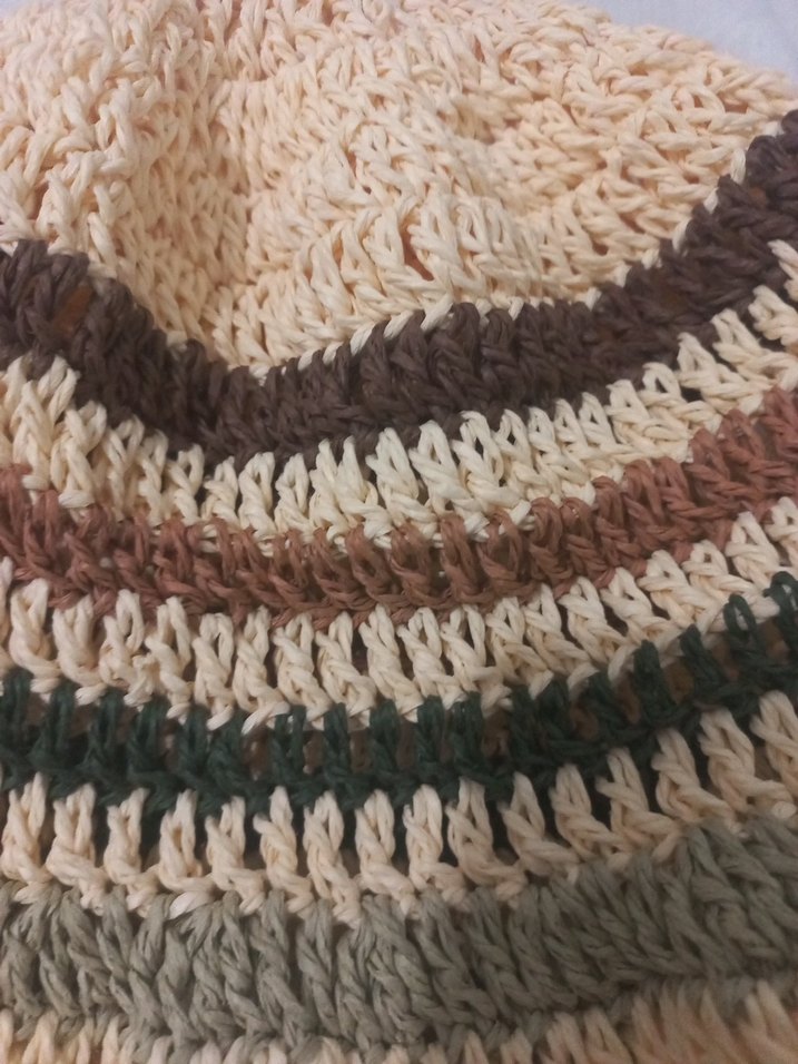 açık sarı Bohem Örgü Kadın Şapka - Görsel 4