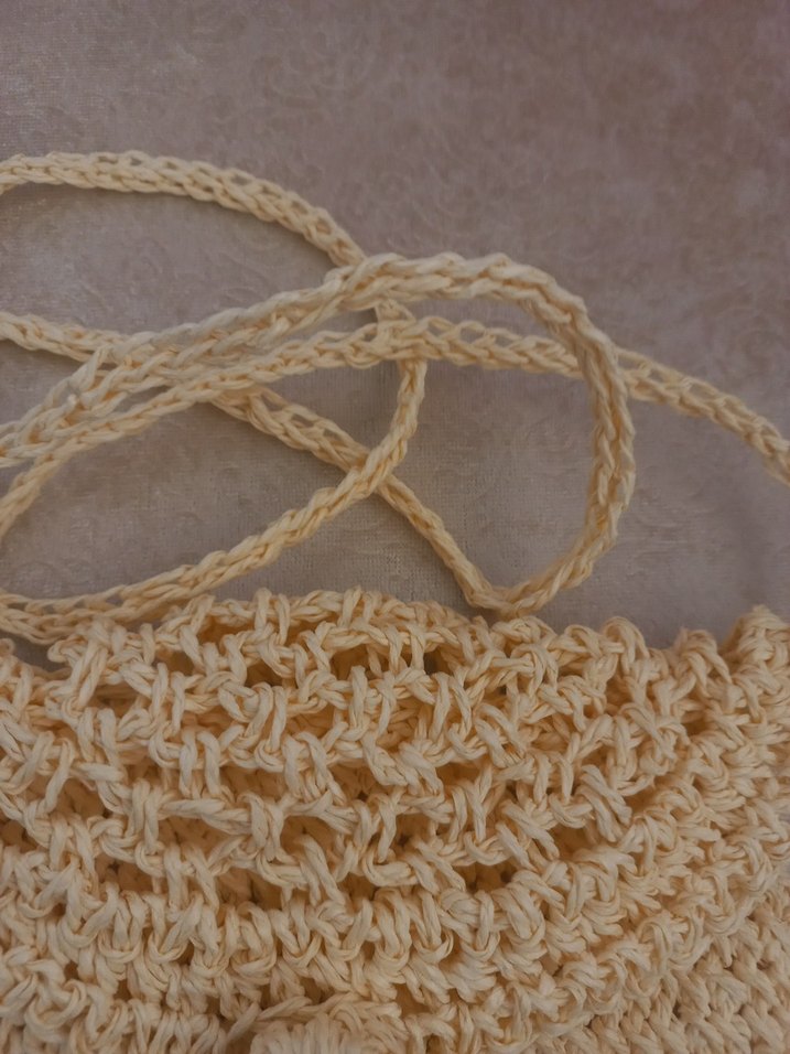 sarı  kağıt ip Kadın Çanta - Görsel 2