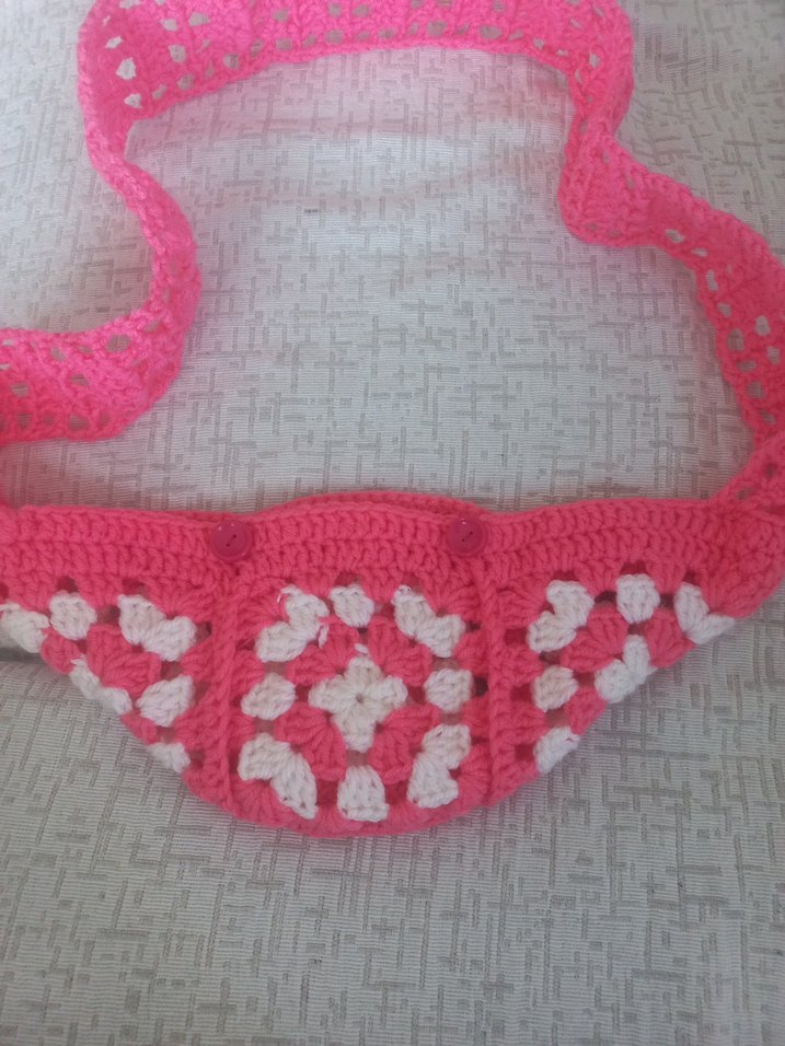 pembe beyaz  renkli freebag bayan - Görsel 5