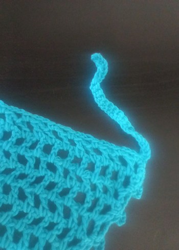 Turkuaz Örgü Kadın Saç Bandı - Görsel 3