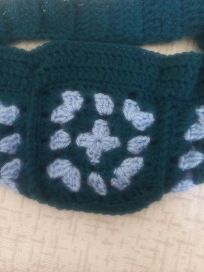 El Örgüsü  koyu mavi freebag - Görsel 2