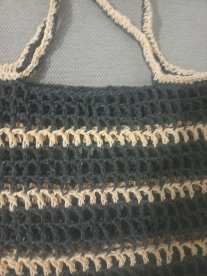 Gri Bohem Örgü Kadın plaj büyük boy - Görsel 3