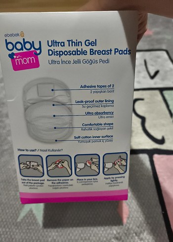 Baby Mom Ultra İnce Jelli Göğüs Pedi 50 adet