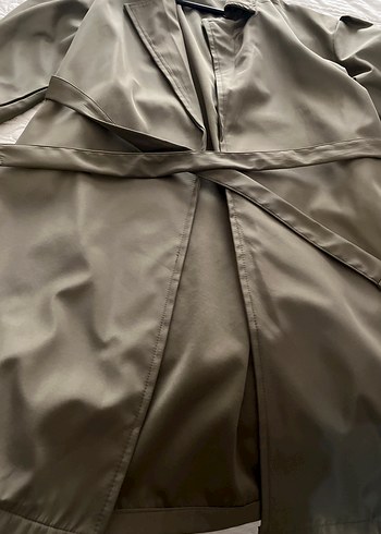 Kadın Bej Midi Kemerli Trençkot - Görsel 5