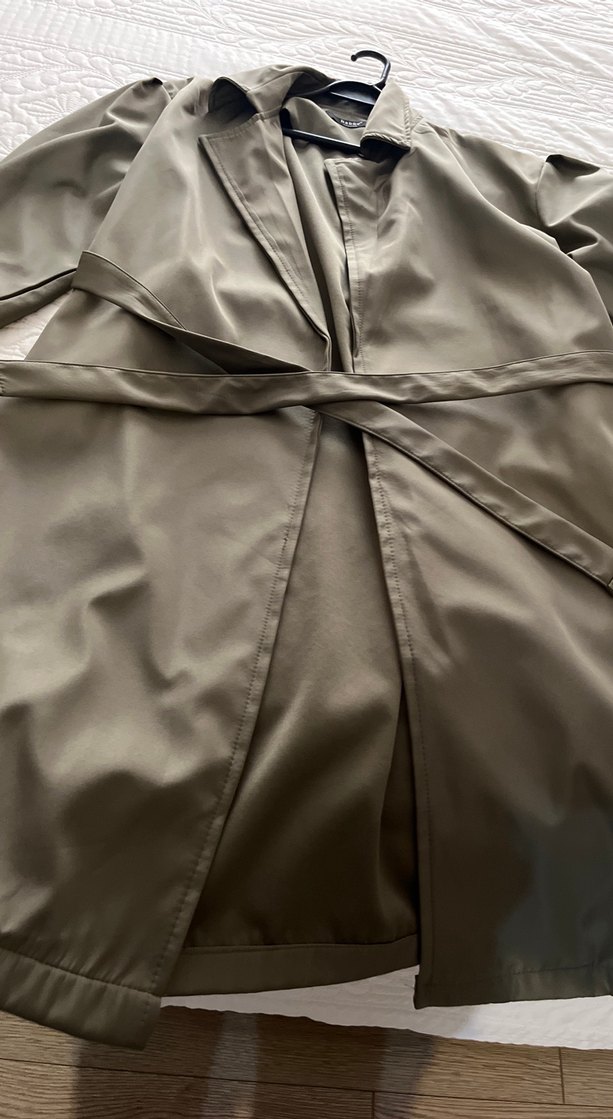 Kadın Bej Midi Kemerli Trençkot - Görsel 5