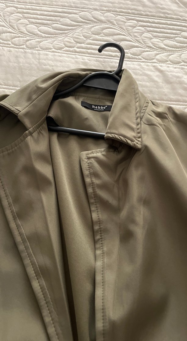 Kadın Bej Midi Kemerli Trençkot - Görsel 2