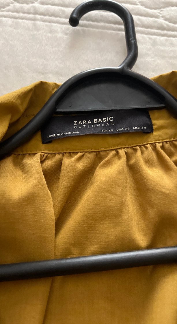 Düğmeli Sarı Midi Keten Kadın Trençkot - Görsel 2