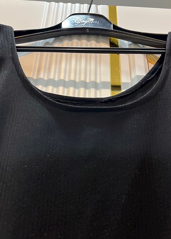 Siyah Kolsuz jile elbise - Görsel 2