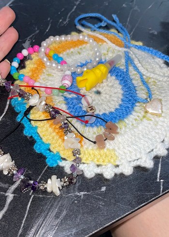  Beden Renkli Boncuklu Bohem El Yapımı Bileklikler