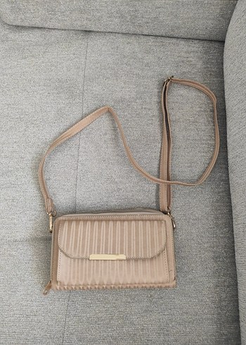 LC Waikiki vizon Deri Kadın Çanta Fermuarlı
