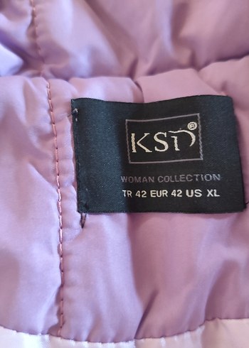 Mor Fermuarlı Kadın Kışlık Mont - Görsel 3