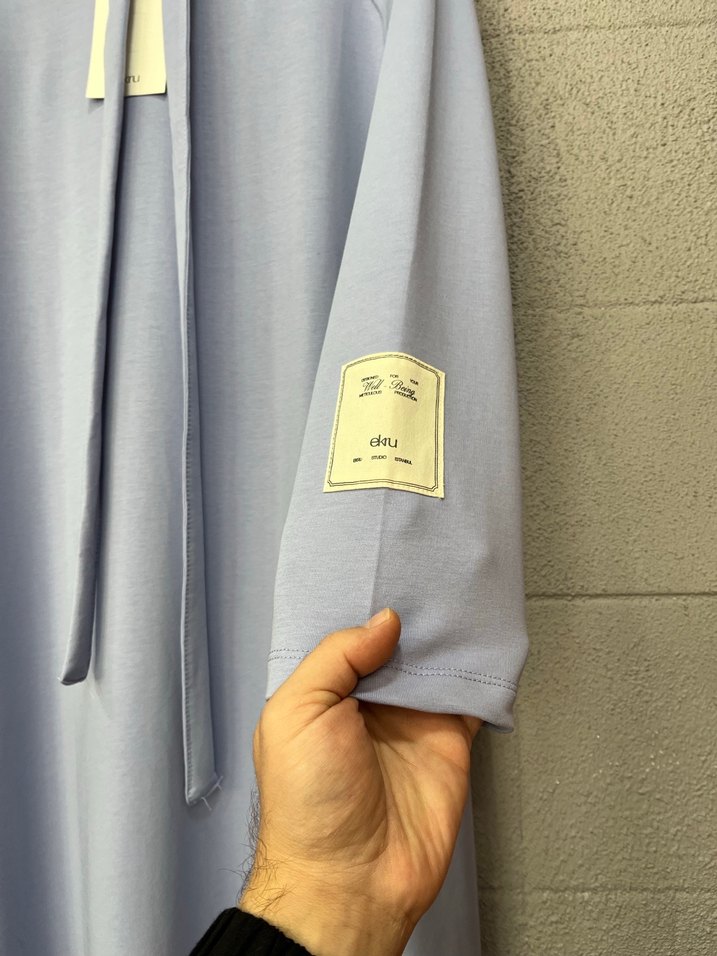 Ekrunun ürünü boydan elbise bol kesim - Görsel 2