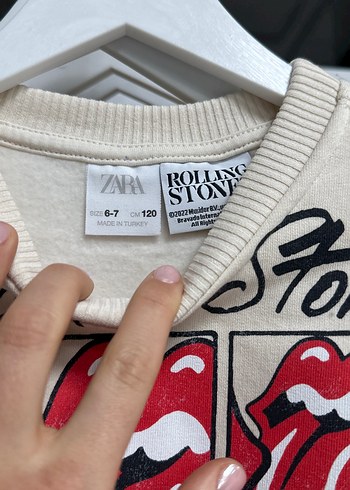 Zara The Rolling Stones Baskılı Çocuk Sweatshirt - Görsel 2