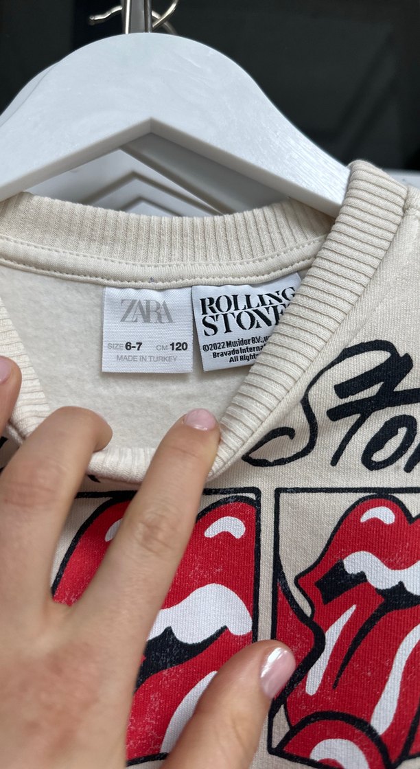 Zara The Rolling Stones Baskılı Çocuk Sweatshirt - Görsel 2