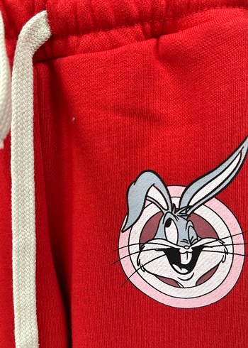 Kırmızı Baskılı Çocuk Eşofman Altı - Görsel 2