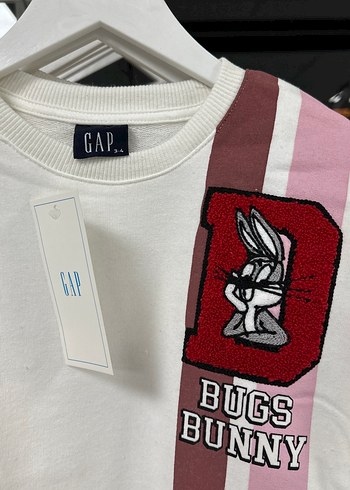 Kız Çocuk Beyaz Bugs Bunny Sweatshirt - Görsel 2