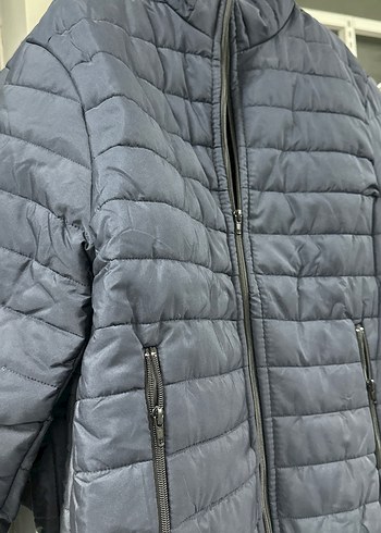 Lacivert Fermuarlı Erkek Mont - Görsel 3