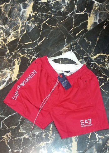 EA7 Emporio Armani Kırmızı Erkek Şort
