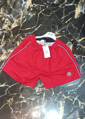 Moncler Logolu Kırmızı Erkek Şort