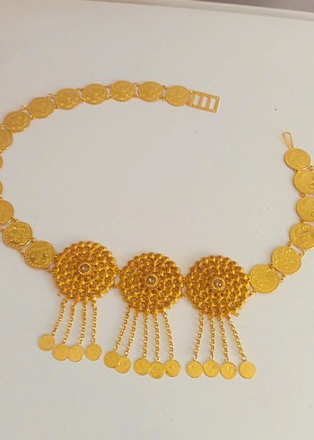 Zarif Altın Rengi Kadın El Zinciri - Görsel 11