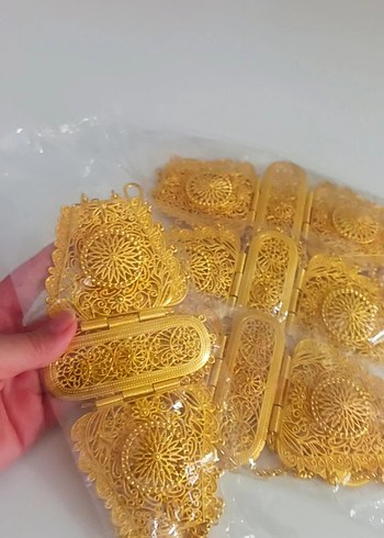 Zarif Altın Rengi Kadın El Zinciri - Görsel 17