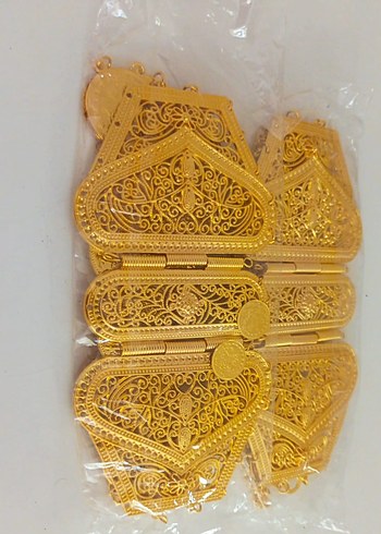 Zarif Altın Rengi Kadın El Zinciri - Görsel 19