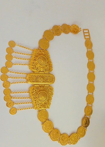 Zarif Altın Rengi Kadın El Zinciri - Görsel 14