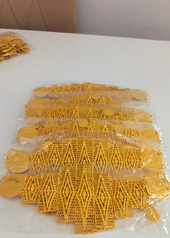 Zarif Altın Rengi Kadın El Zinciri - Görsel 6