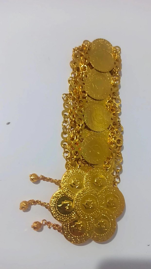 Zarif Altın Rengi Kadın El Zinciri - Görsel 2