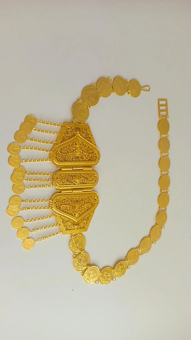 Zarif Altın Rengi Kadın El Zinciri - Görsel 5