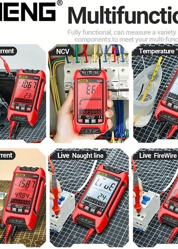 ANENG Dijital Multimetre Termometre 9999 Sayım - Görsel 2
