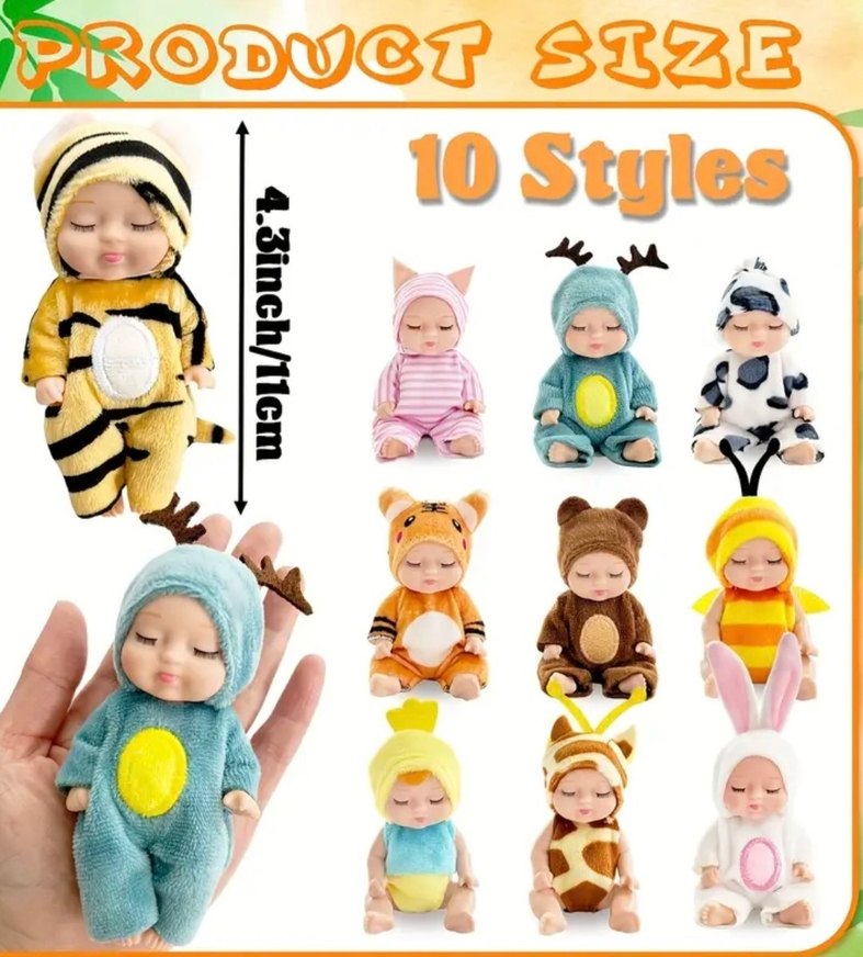 Mini Giysili Uyuyan Bebek - Görsel 3