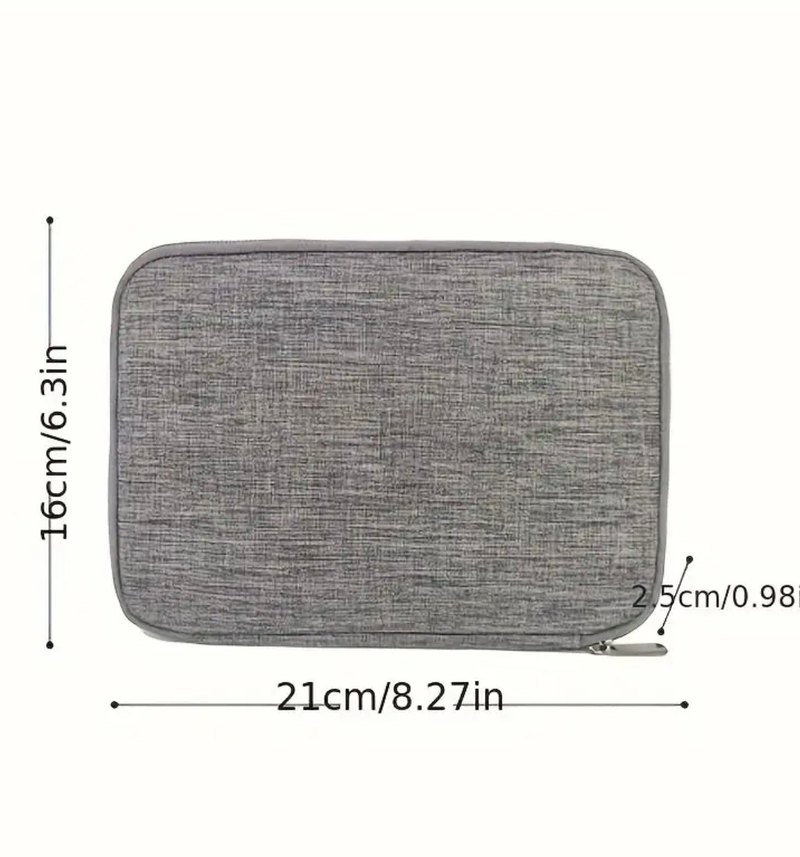 Siyah Seyahat Kablo Düzenleyici Çanta - Görsel 4