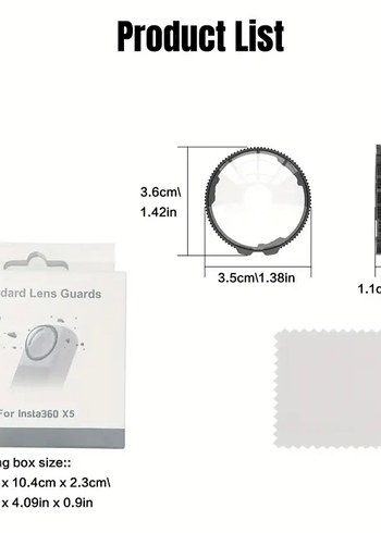 Insta360 X5 Lens Koruyucu - 1 çift - Görsel 4