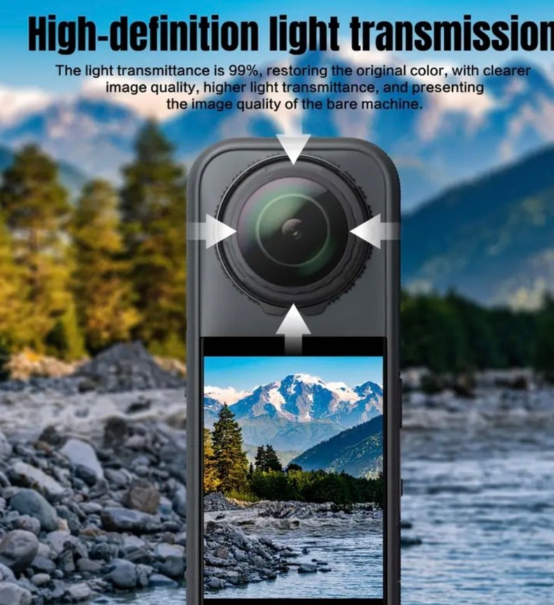 Insta360 X5 Lens Koruyucu - 1 çift - Görsel 2