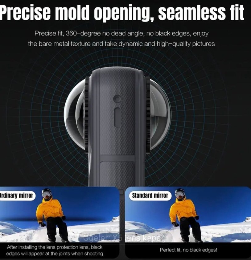 Insta360 X5 Lens Koruyucu - 1 çift - Görsel 3