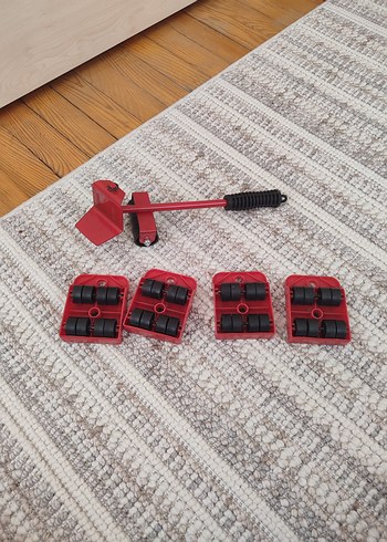 Kırmızı Taşınabilir Mobilya Taşıma Seti - Görsel 2