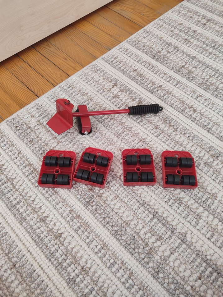 Kırmızı Taşınabilir Mobilya Taşıma Seti - Görsel 2