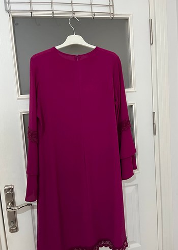 Bordo Uzun Kollu Salaş Tunik - Görsel 3