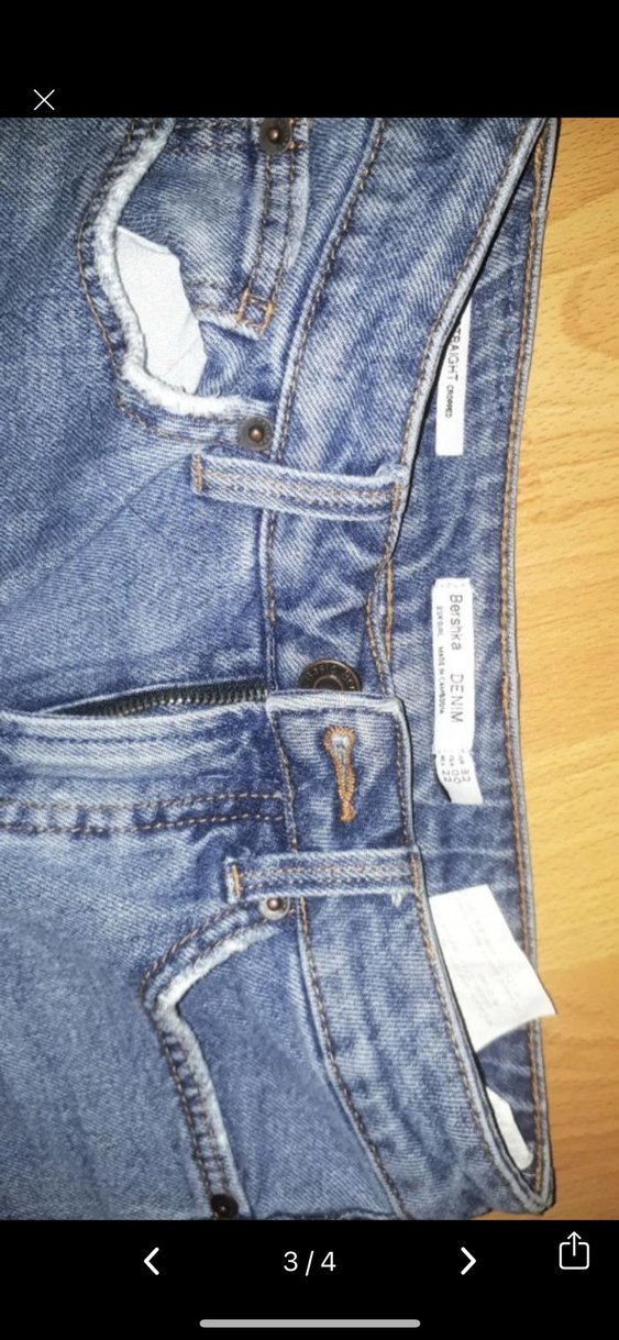 Bershka S Beden yüksek bel mom jean - Görsel 3